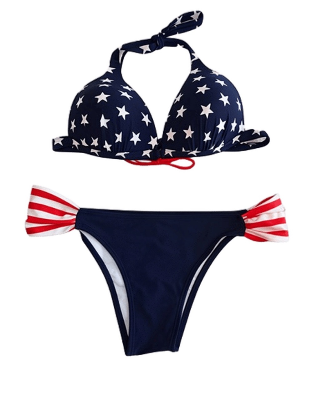 Navy Star & Stripe Bikini Set